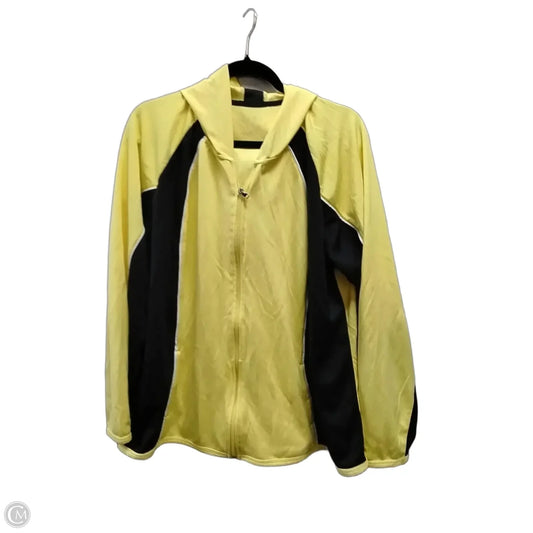 Athletic Jacket By Made For Life In Black & Yellow, Size: Xl