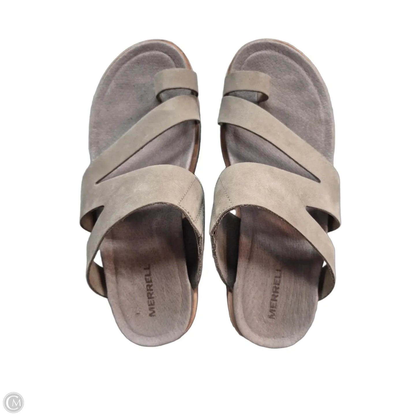 Sandals Flats By Merrell In Tan, Size: 7