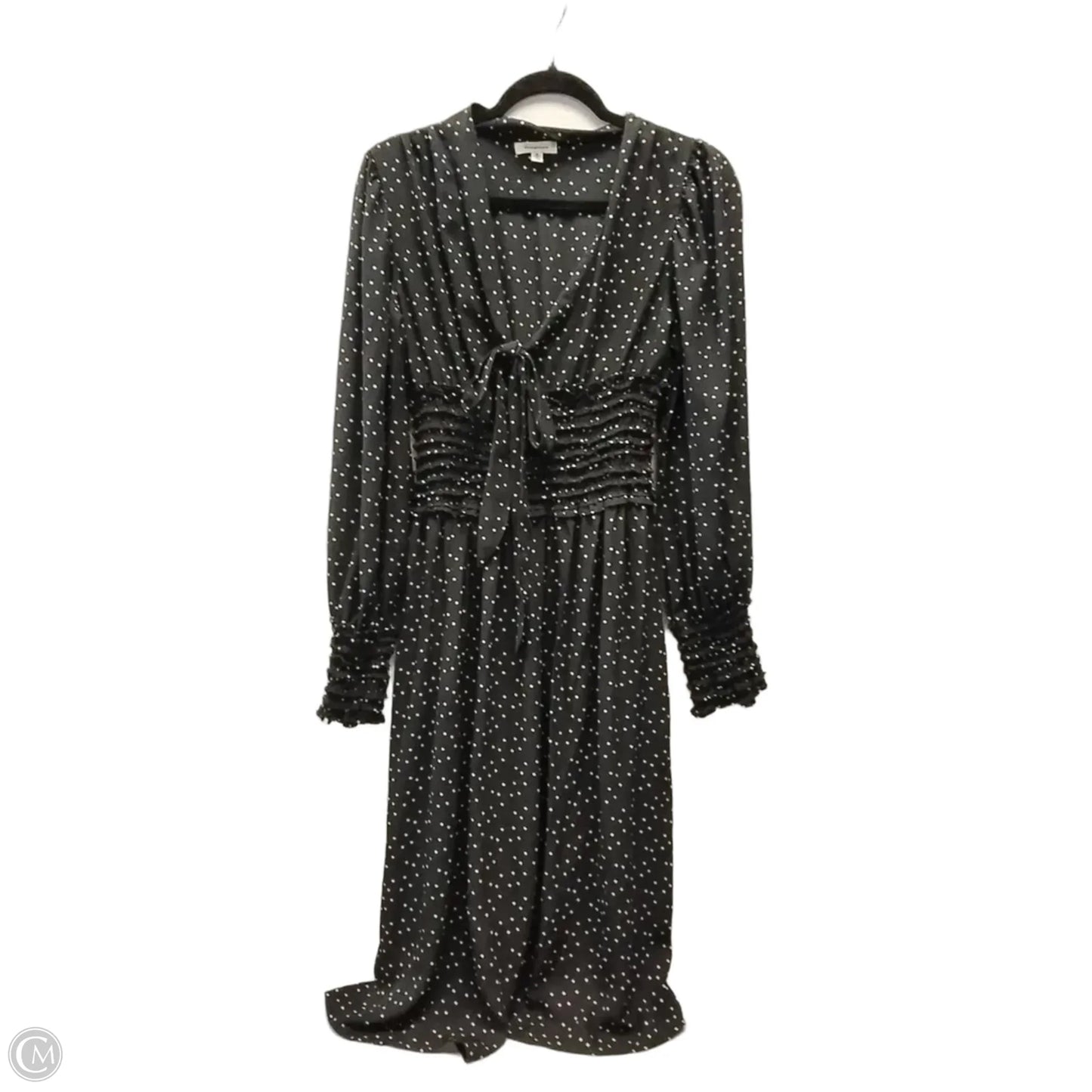 Dress Casual Midi By Max Studio In Polkadot Pattern, Size: 10
