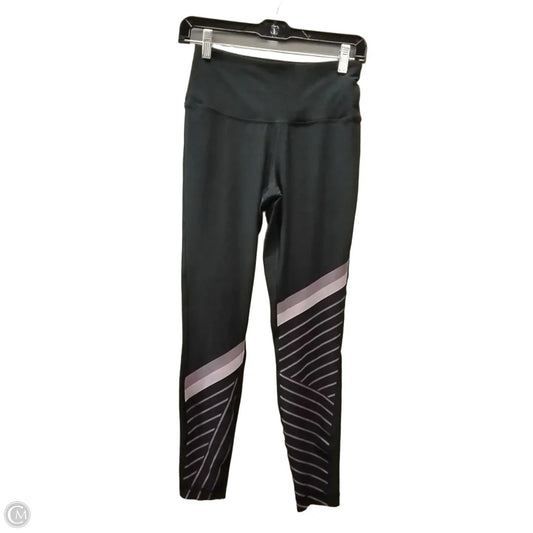 Athletic Leggings By 90 Degrees By Reflex In Black & Purple, Size: S