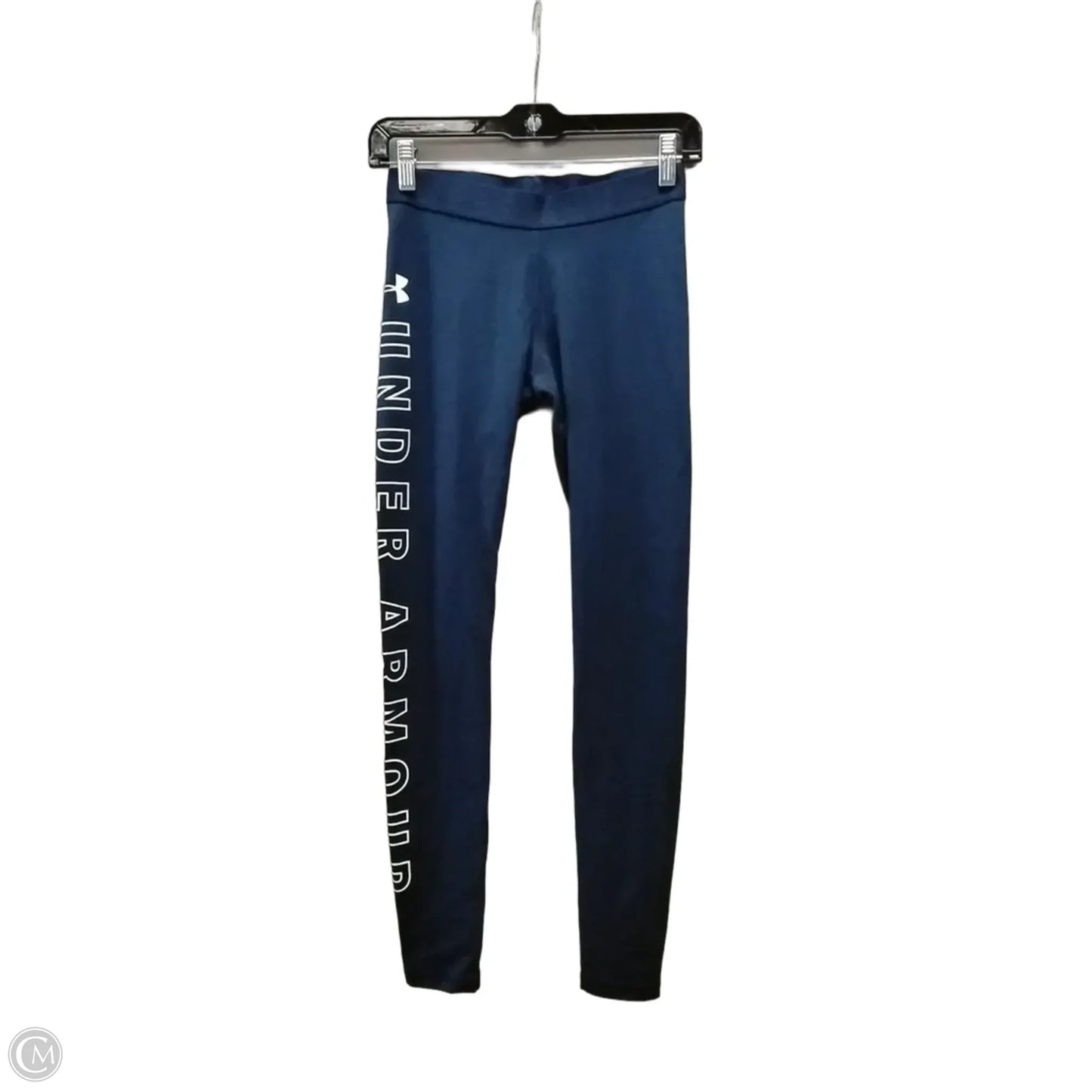 Athletic Leggings By Under Armour In Navy, Size: Xs