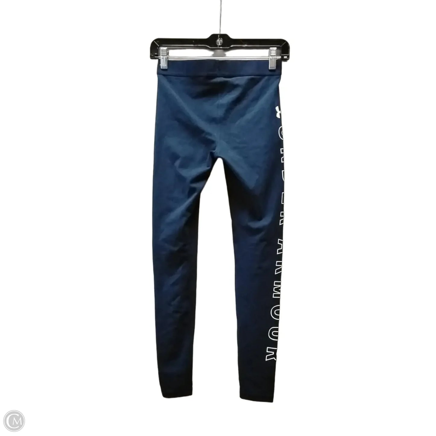 Athletic Leggings By Under Armour In Navy, Size: Xs