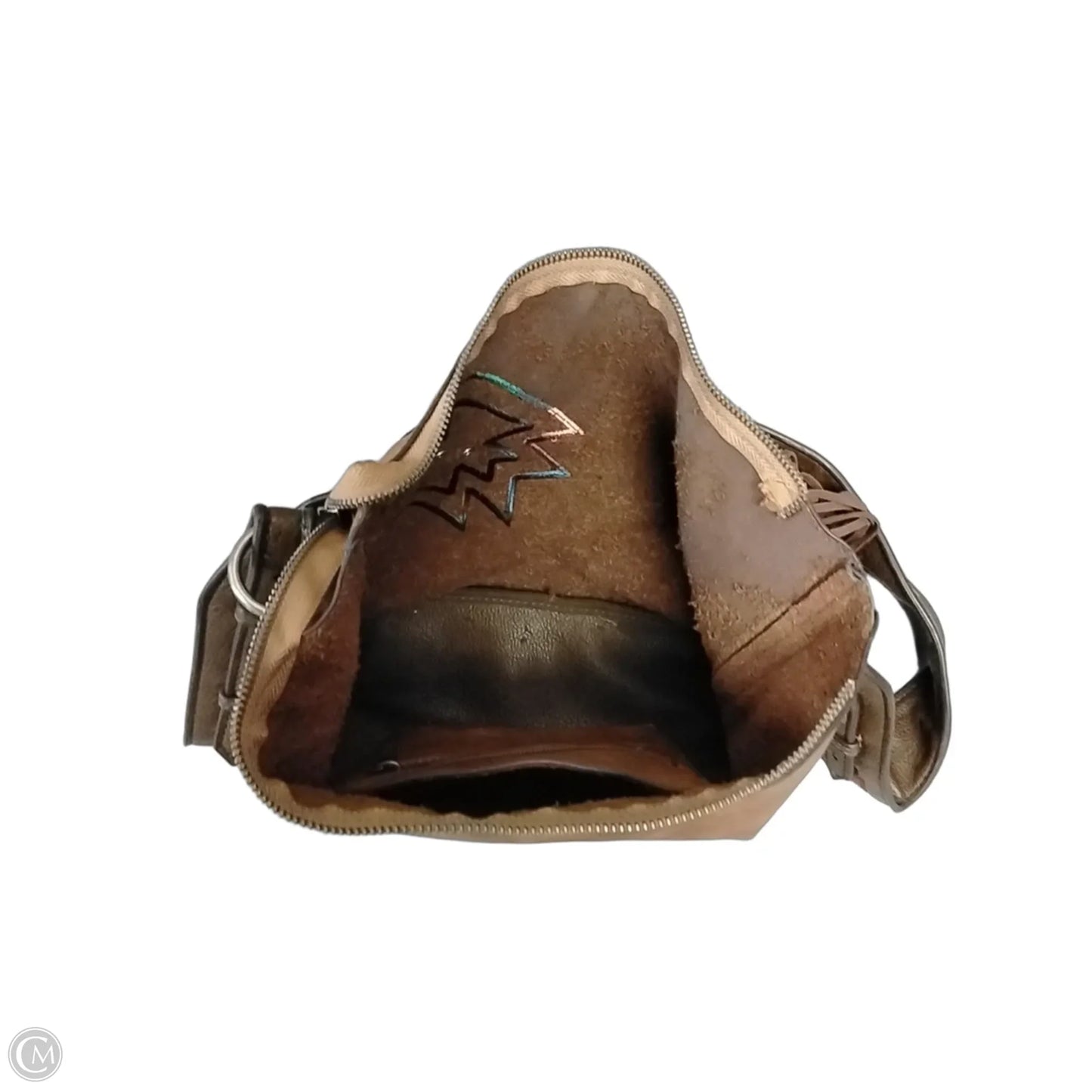 Crossbody Leather By Clothes Mentor, Size: Large