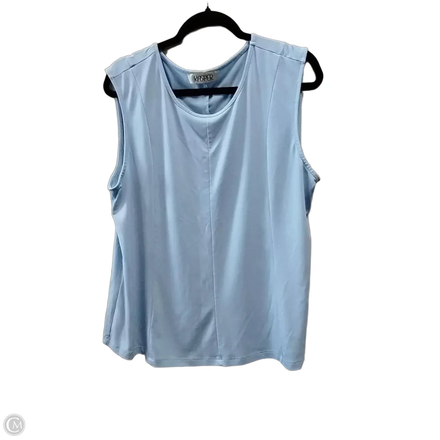 Top 2pc Sleeveless By Kasper In Blue, Size: L