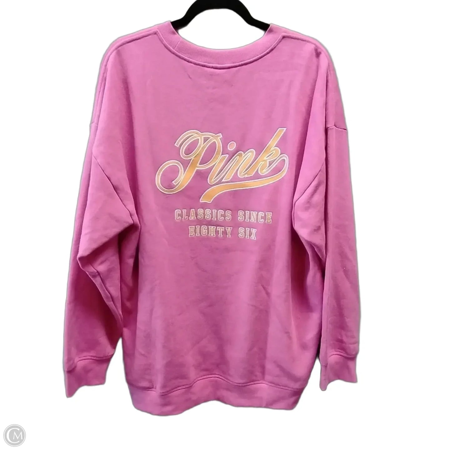 Sweatshirt Crewneck By Pink In Pink, Size: Xl