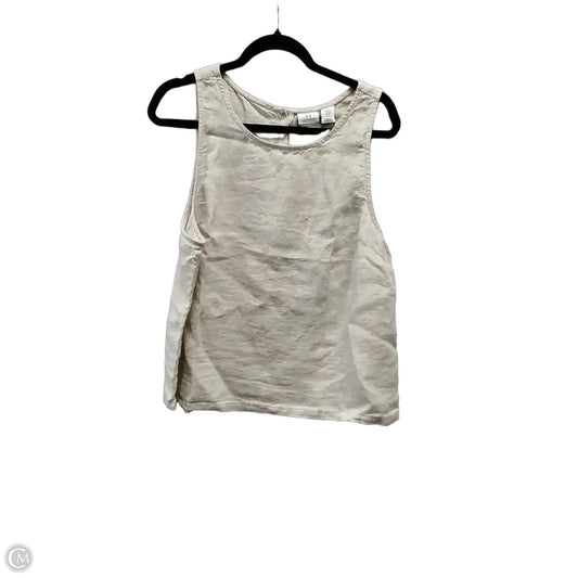 Top Sleeveless Designer By Halston In Beige, Size: Xl