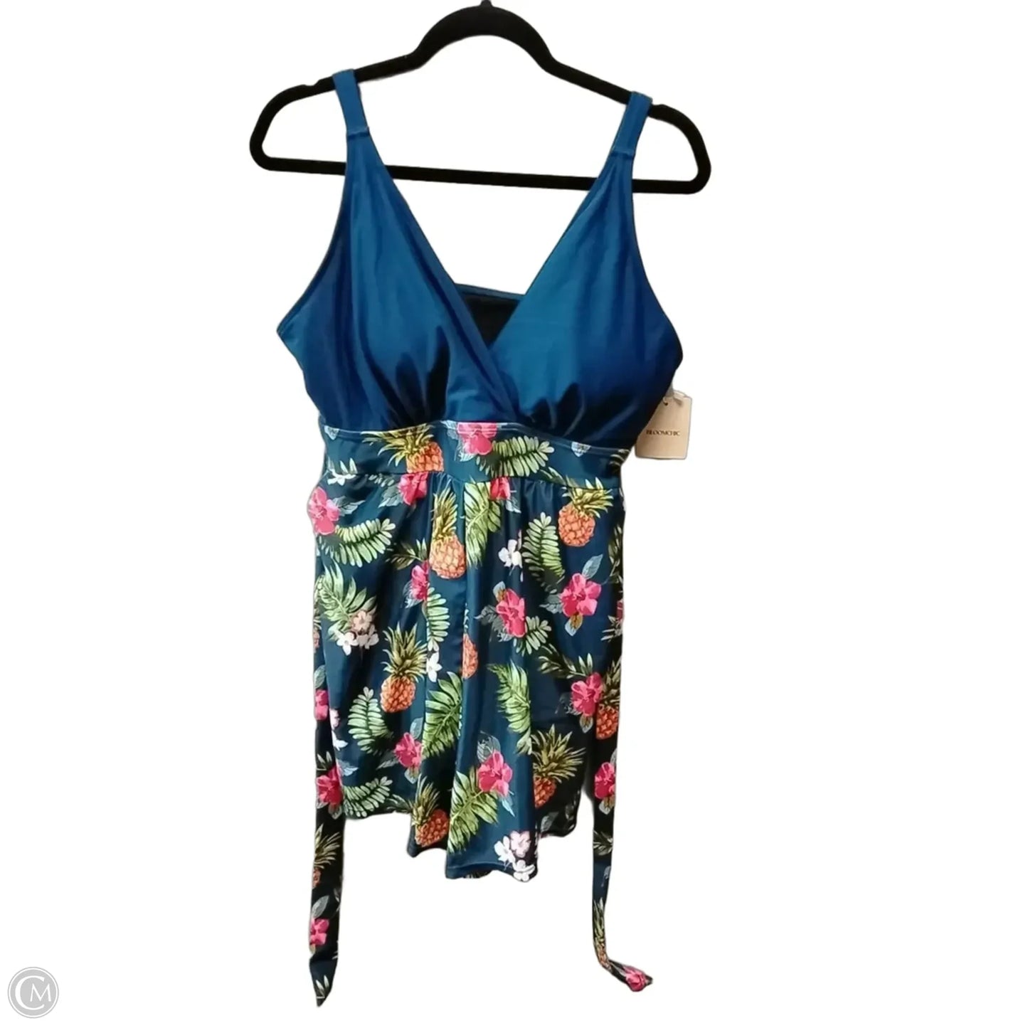 Swimsuit By Bloomchic In Floral Print, Size: Xl