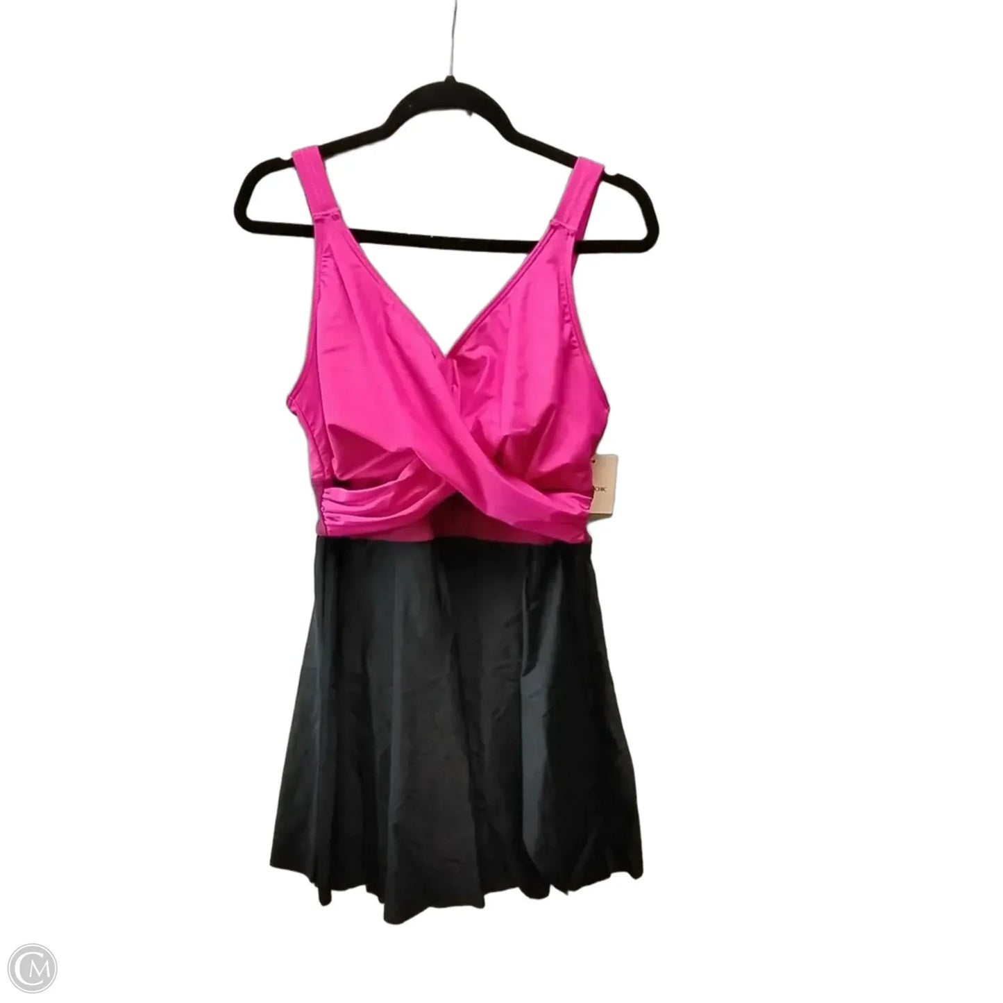 Swimsuit By Bloomchic In Black & Pink, Size: Xl