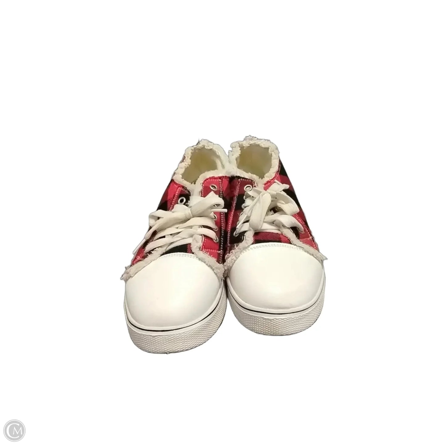 Shoes Sneakers By Cme In Plaid Pattern, Size: 10.5