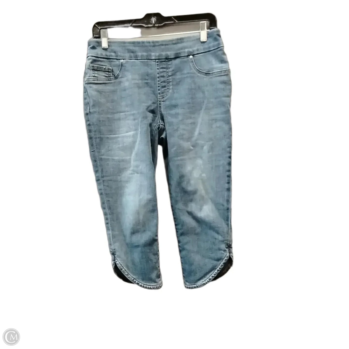Capris By Chicos In Blue Denim, Size: 12