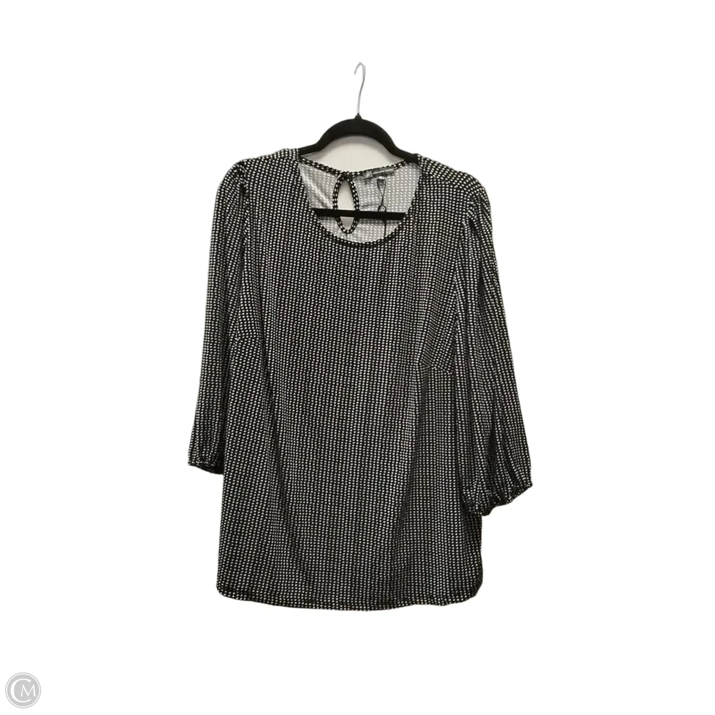 Blouse 3/4 Sleeve By Adrianna Papell In Polkadot Pattern, Size: 2x