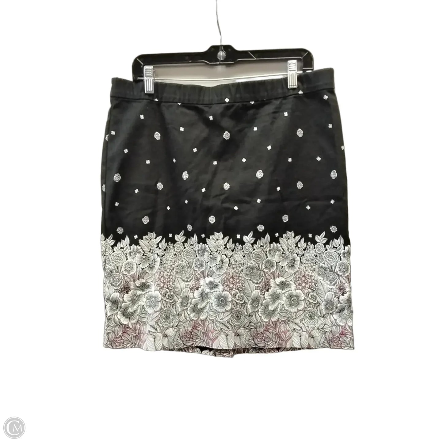 Skirt Midi By J. Jill In Black & White, Size: 14