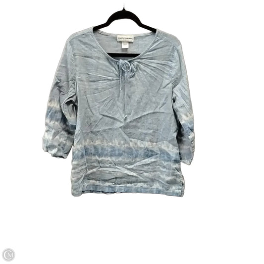 Blouse 3/4 Sleeve By Cathy Daniels In Tie Dye Print, Size: L
