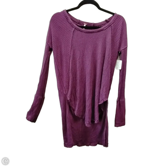 Top Long Sleeve By Free People In Purple, Size: S