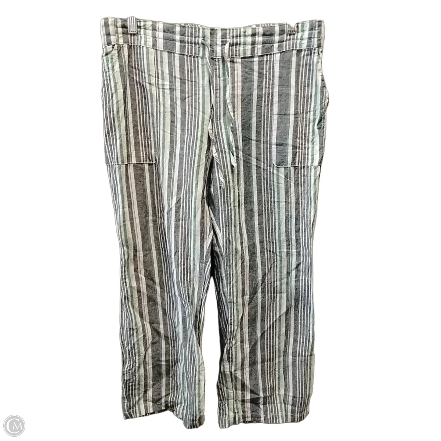 Pants Linen By Liz And Co In Striped Pattern, Size: S