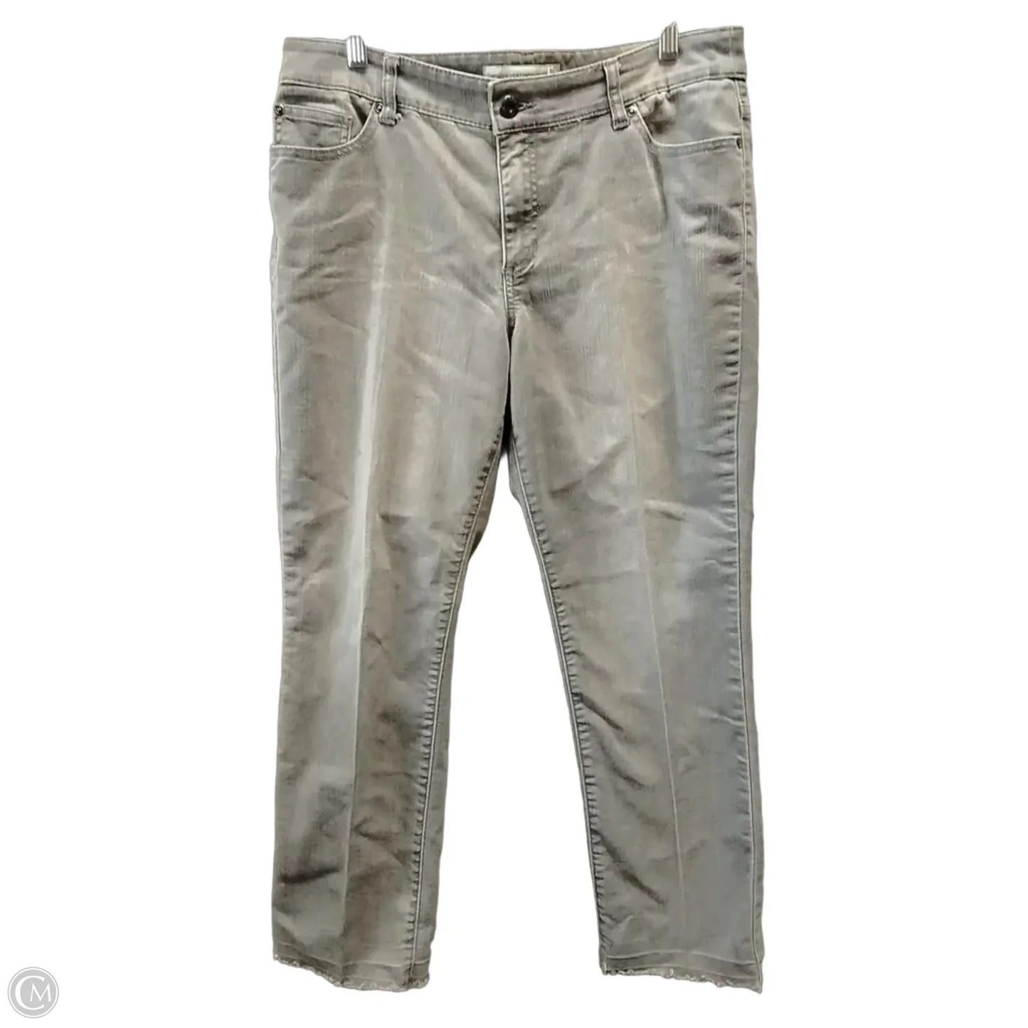 Jeans Straight By Chicos In Grey, Size: 12