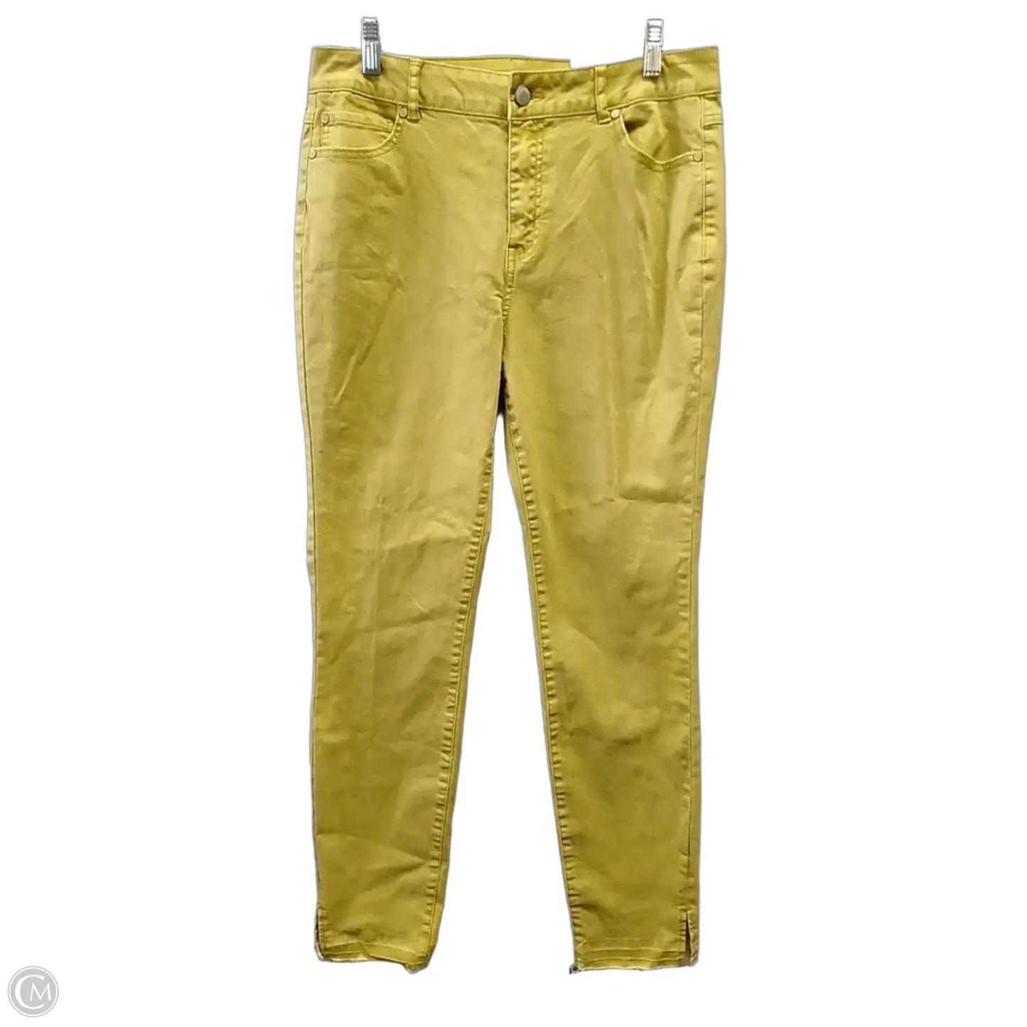 Jeans Skinny By Cato In Yellow, Size: 10