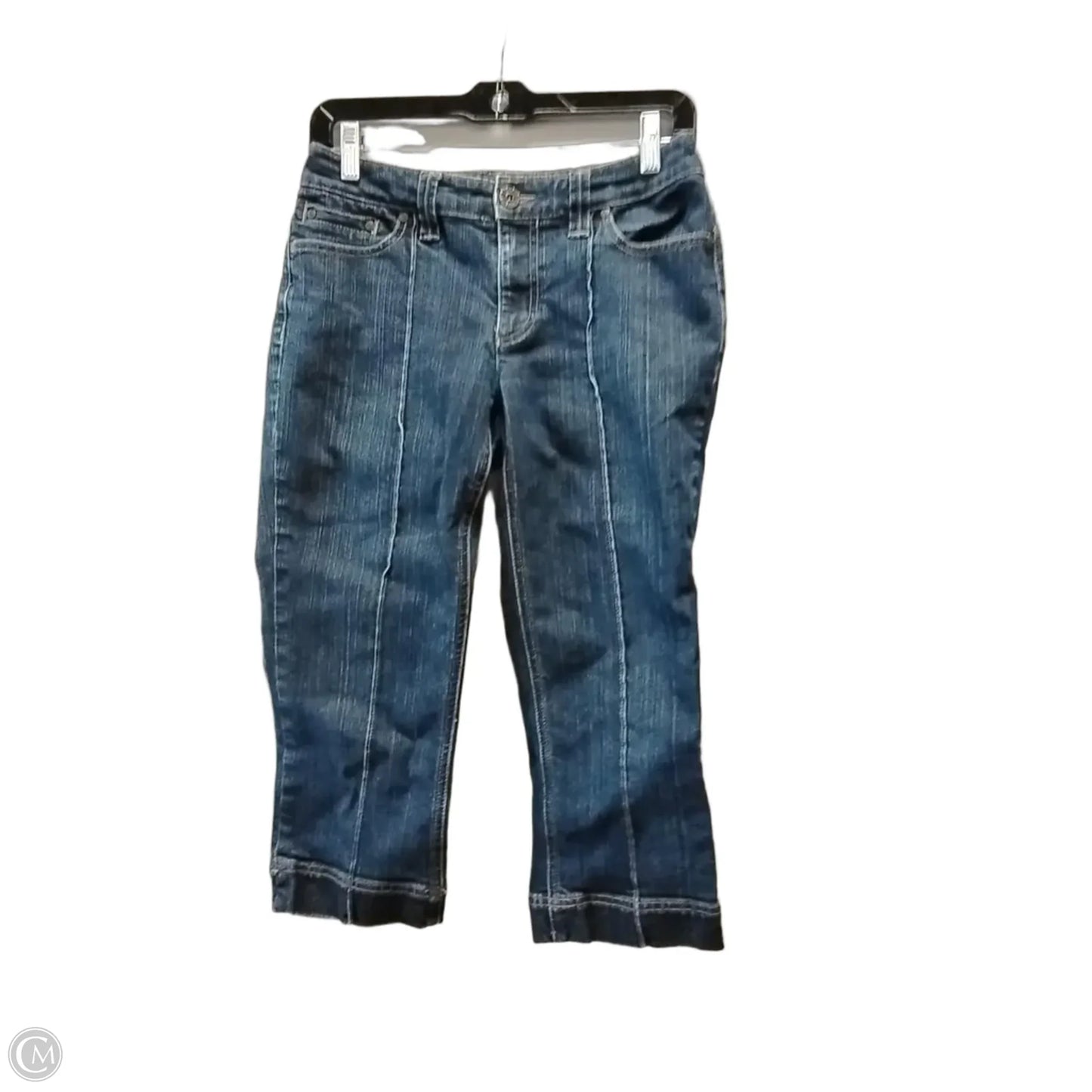 Capris By Chicos In Blue Denim, Size: 2