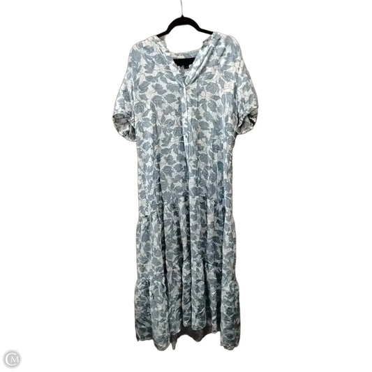 Dress Casual Maxi By Cynthia Steffe In Blue & White, Size: 12
