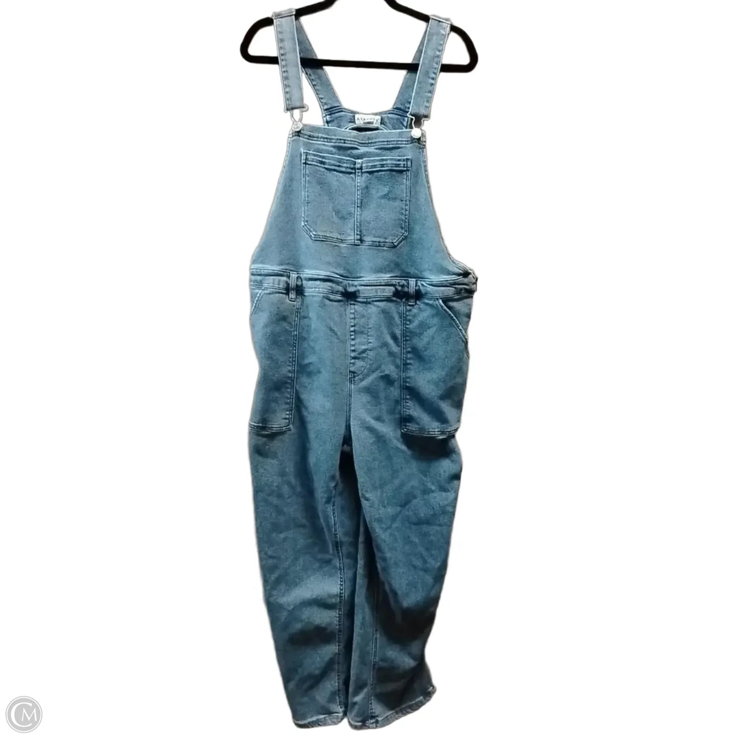Overalls By Ava & Viv In Blue Denim, Size: 2x