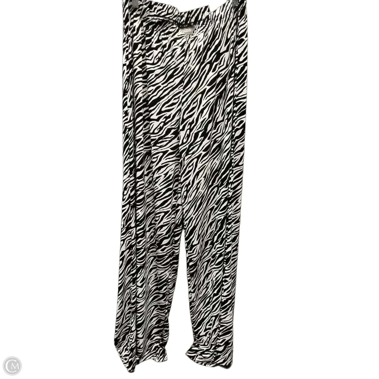 Pants Wide Leg By Chicos In Black & White, Size: 6