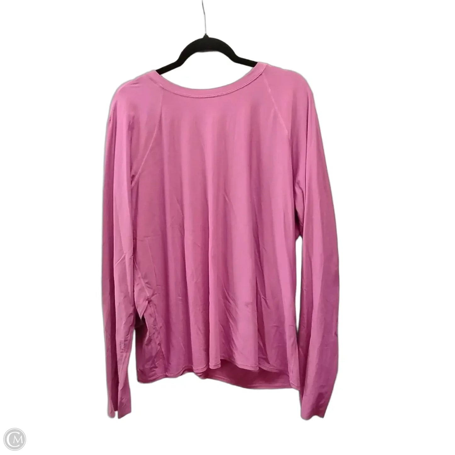 Athletic Top Long Sleeve Crewneck By Lululemon In Purple, Size: Xl