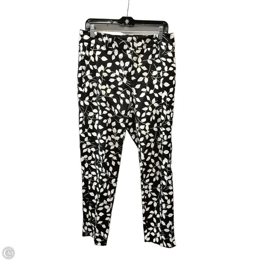 Pants Cropped By Talbots In Black & White, Size: 8