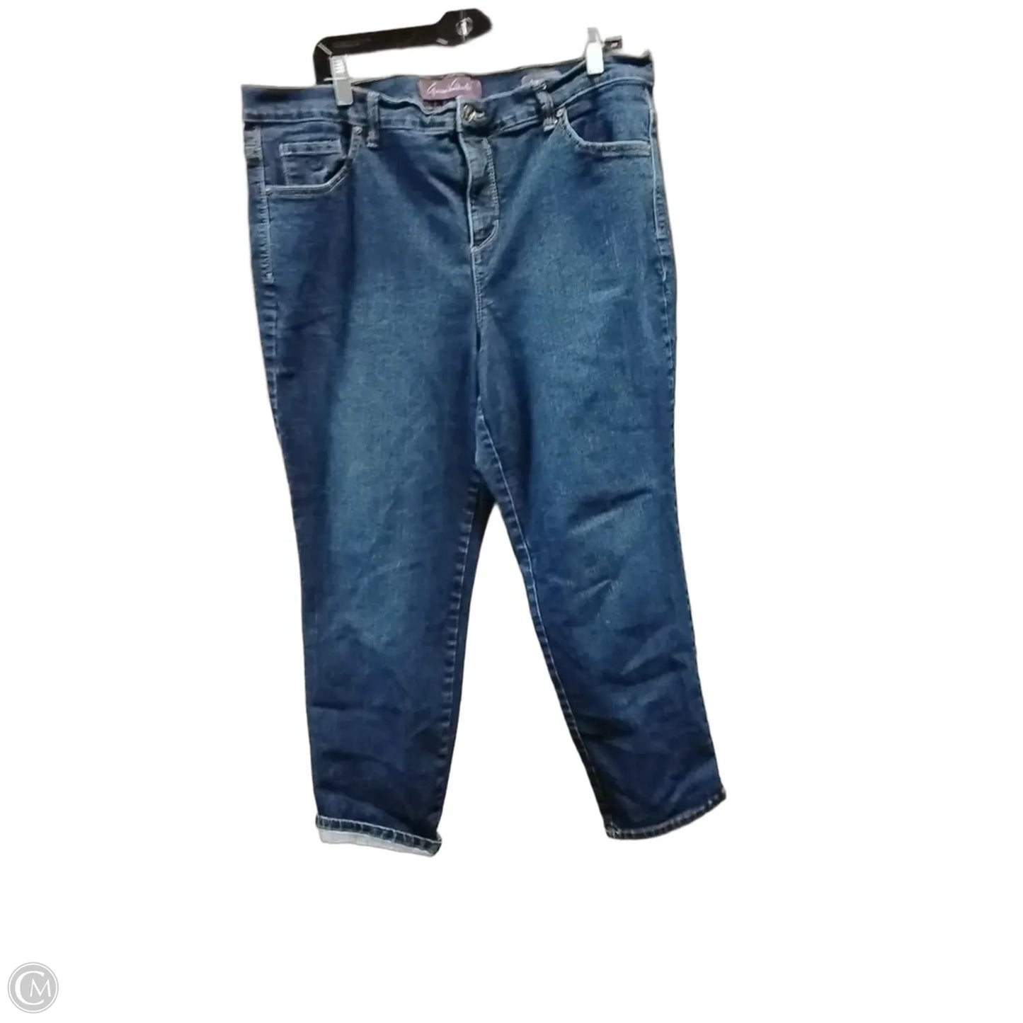 Jeans Cropped By Gloria Vanderbilt In Blue, Size: 18w