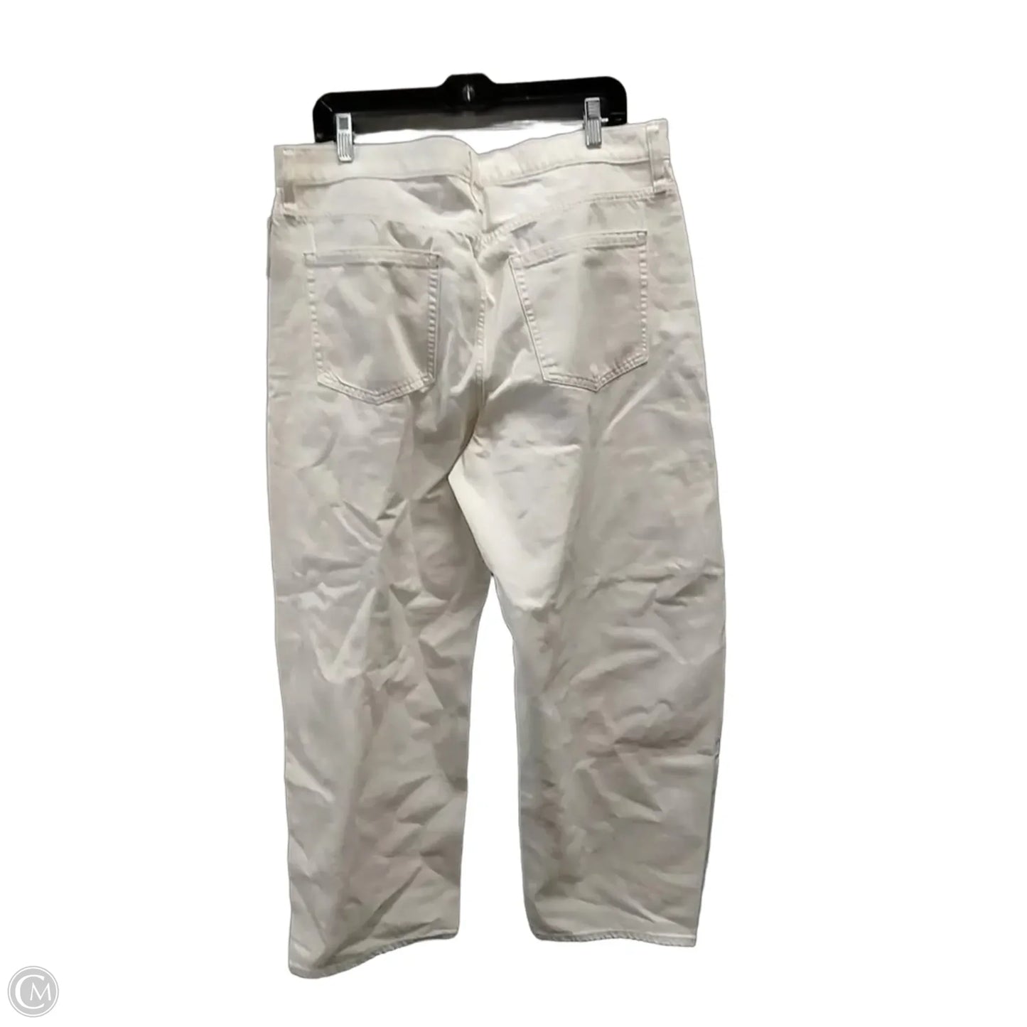 Jeans Wide Leg By Gap In White, Size: 16