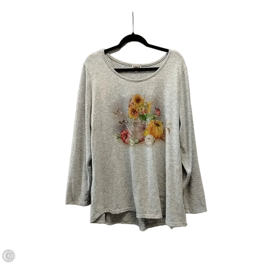 Sweater By One World In Grey, Size: Xxl