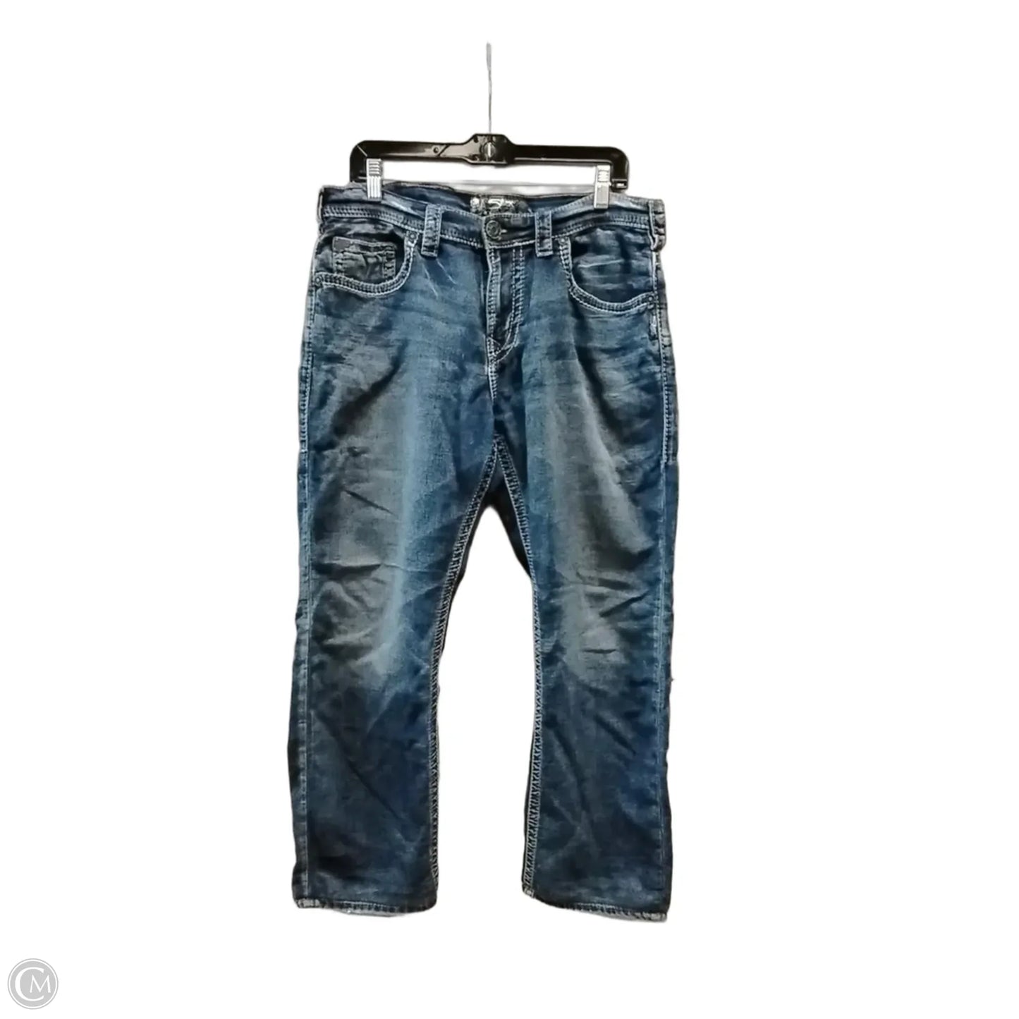 Jeans Wide Leg By Silver In Blue, Size: 16