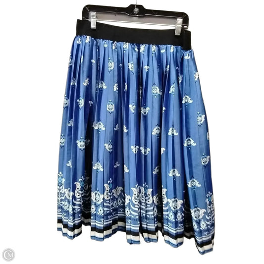 Skirt Maxi By Lane Bryant In Blue & White, Size: 14