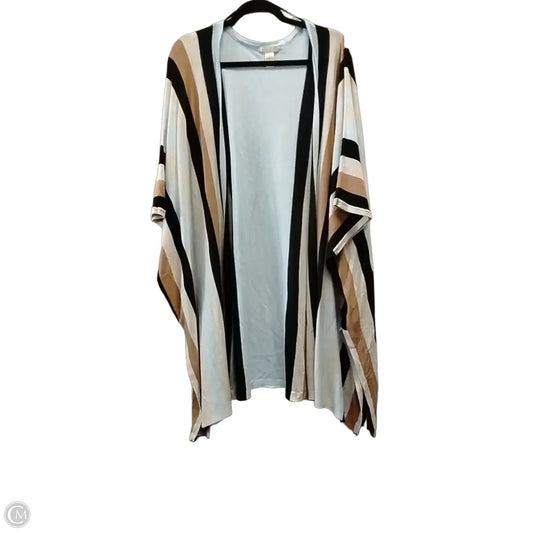 Sweater Cardigan By H&m In Striped Pattern, Size: L