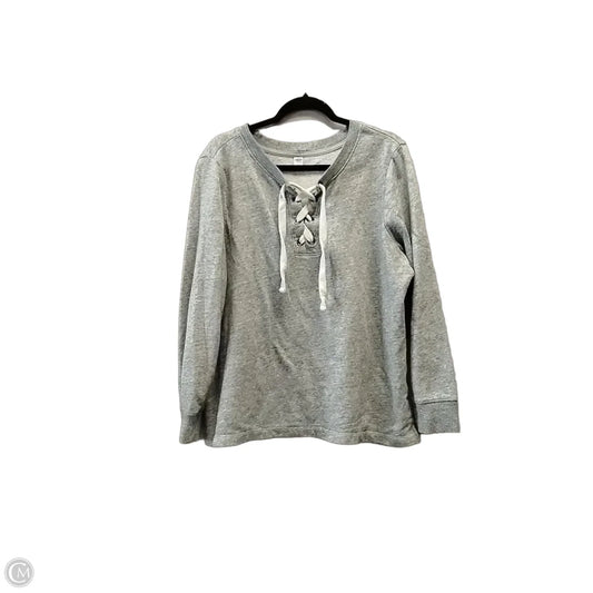 Sweatshirt Crewneck By Old Navy In Grey, Size: Xl