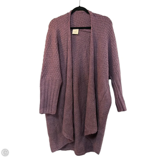 Sweater Cardigan By Artistic Works By Lu In Purple, Size: S