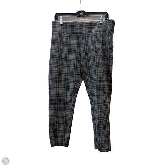 Pants Cropped By Loft In Black & Grey, Size: 14