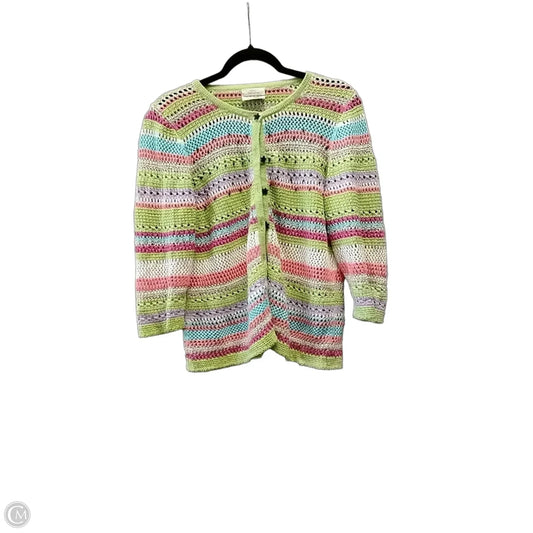 Sweater Cardigan By Christopher And Banks In Multi-colored, Size: S