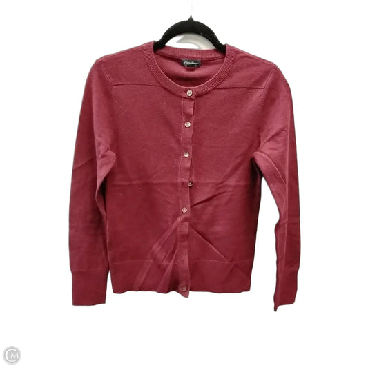 Sweater Cardigan By Eddie Bauer In Red, Size: Xs