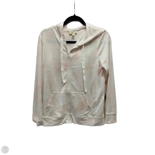 Sweatshirt Hoodie By Style And Company In Pink & White, Size: M