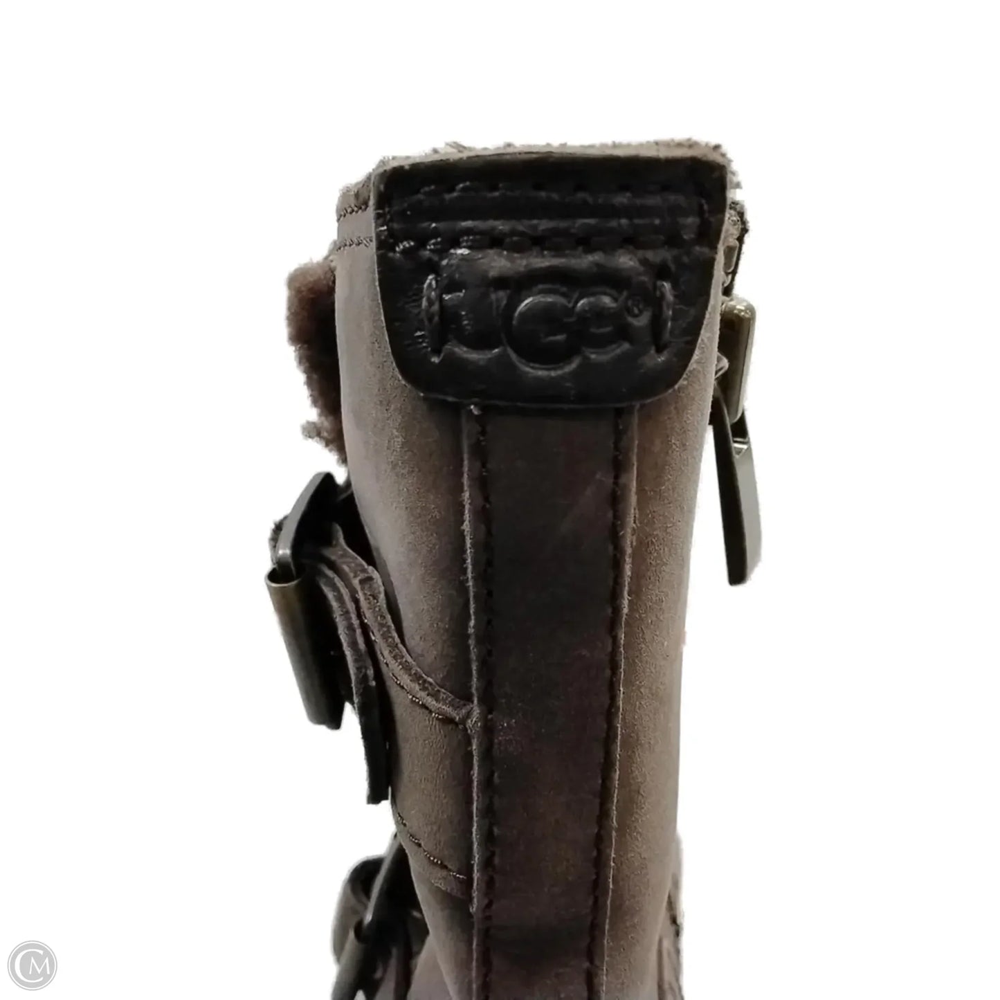 Boots Ankle Flats By Ugg In Grey, Size: 6.5