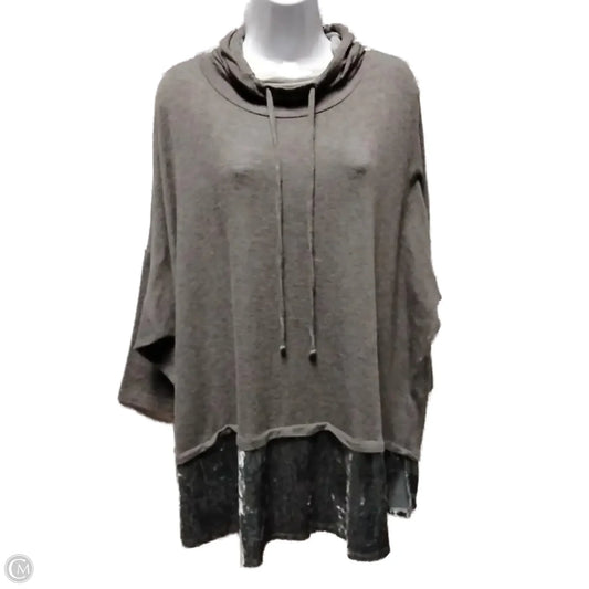 Top Long Sleeve By Clothes Mentor In Grey, Size: 3x