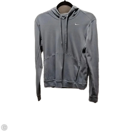 Athletic Sweatshirt Hoodie By Nike In Blue, Size: M