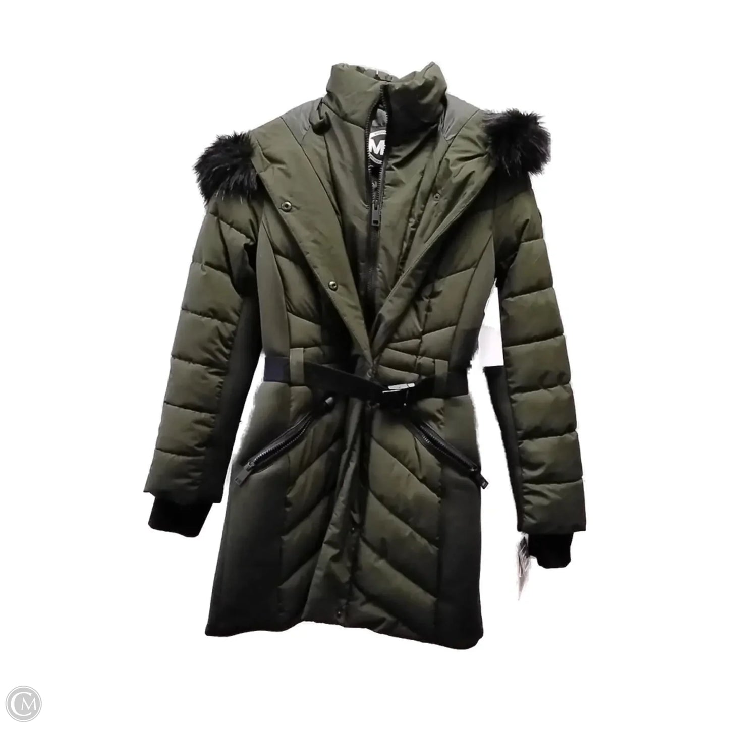 Coat Puffer & Quilted By Michael By Michael Kors In Green, Size: Xs