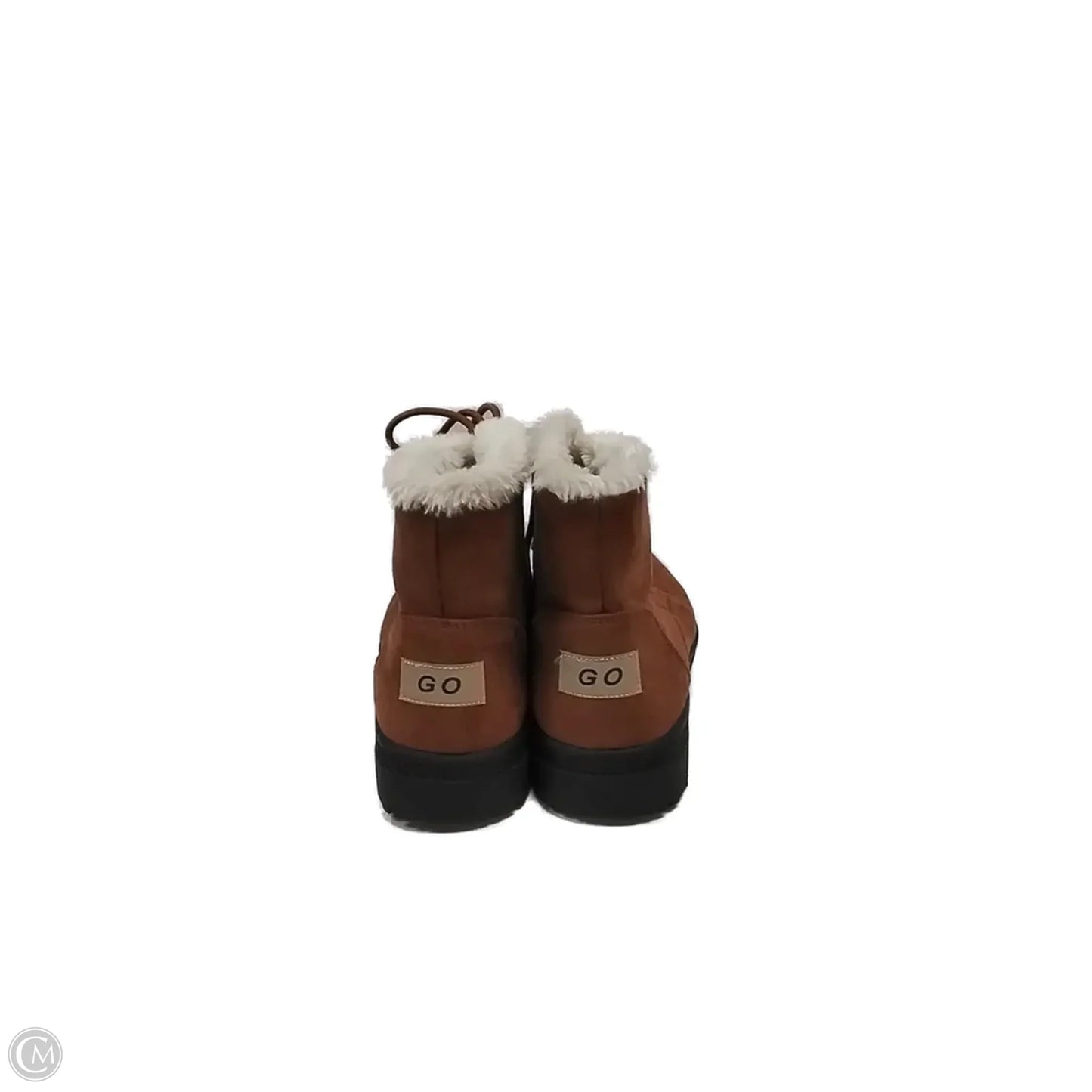 Boots Ankle Flats By Clothes Mentor In Brown, Size: 10.5
