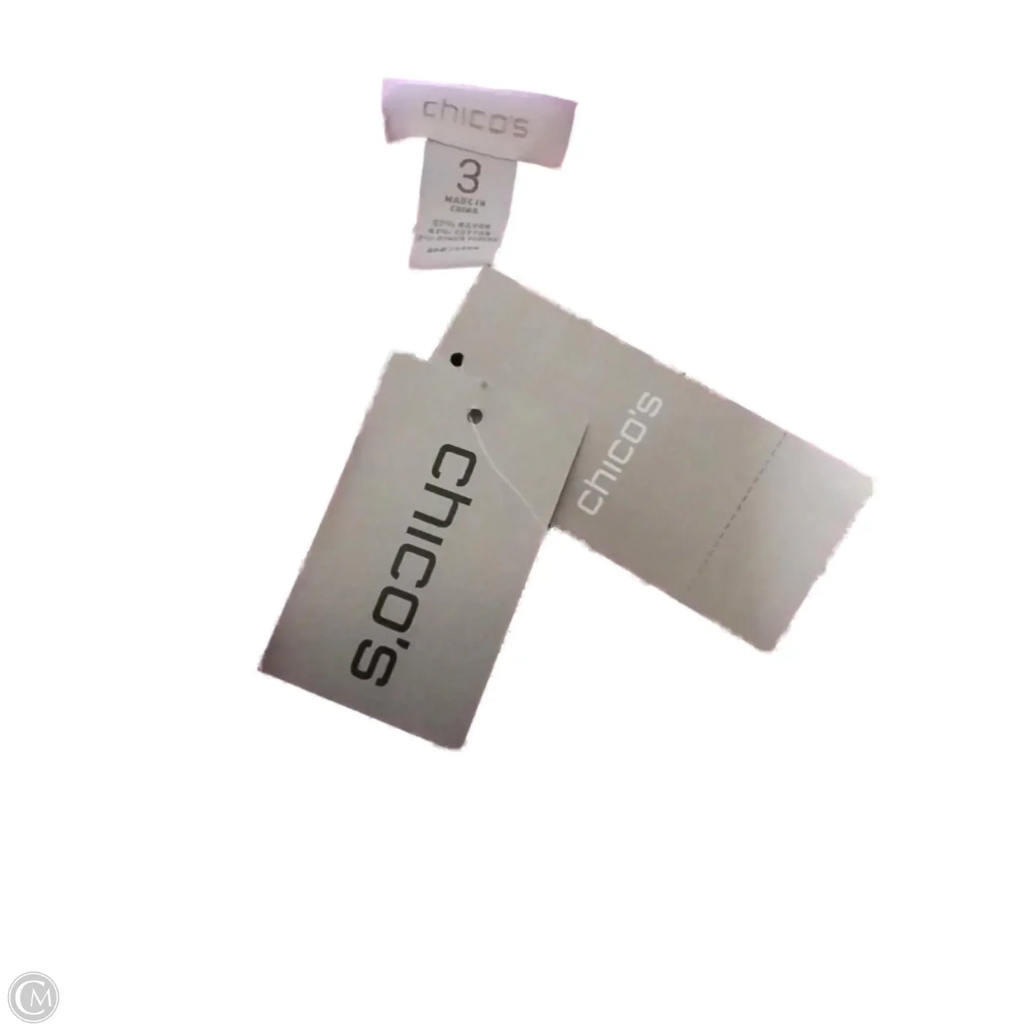 Sweater Cardigan By Chicos In Striped Pattern, Size: Xl