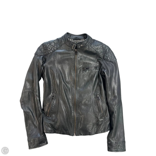 Jacket Leather By Cmc In Black, Size: S