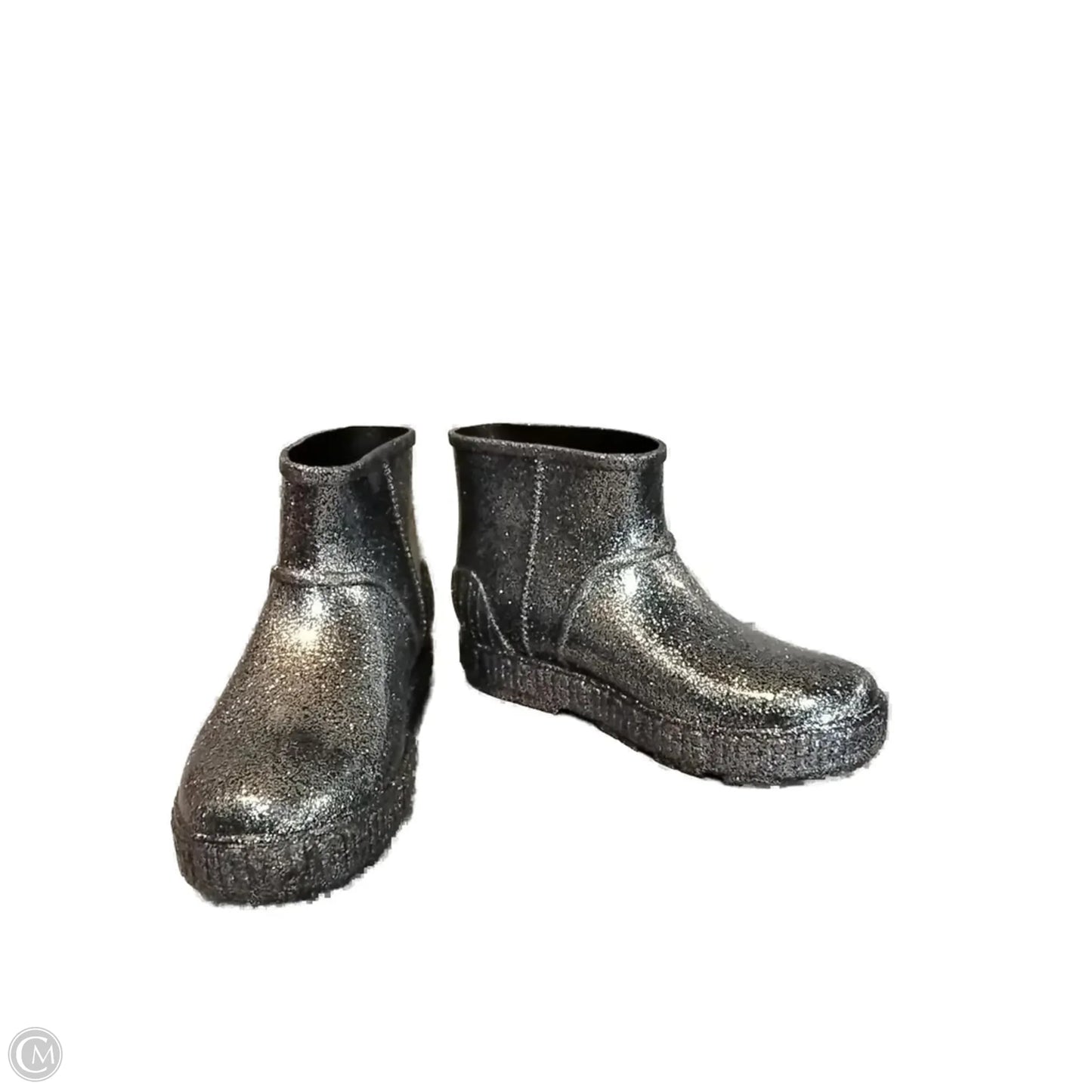 Boots Designer By Ugg In Silver, Size: 6