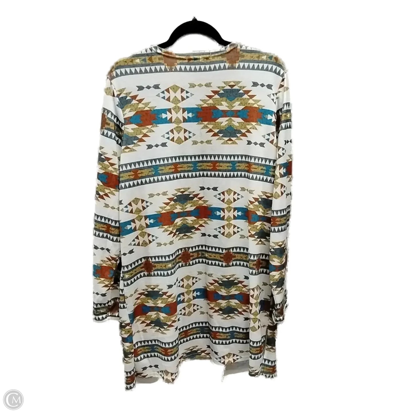 Cardigan By Glitzy Girlz In Geometric Pattern, Size: M