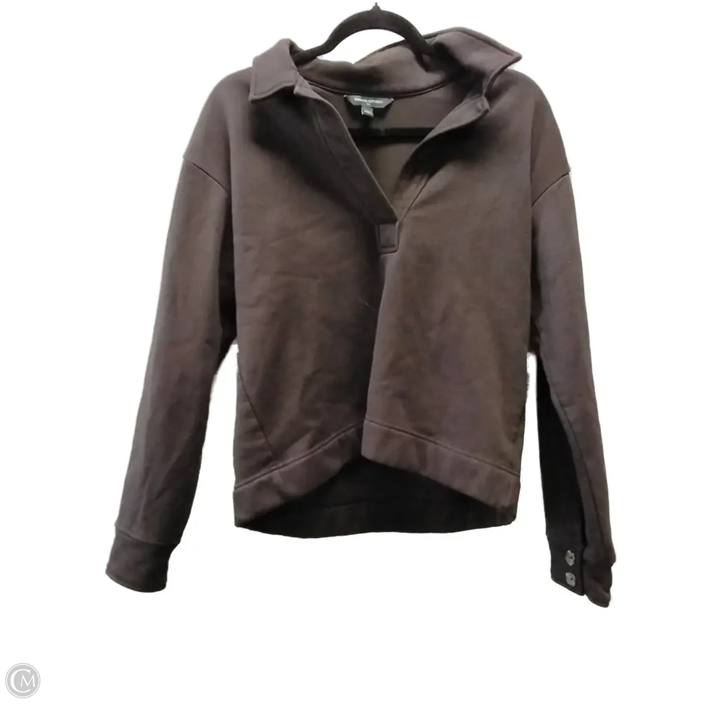 Sweatshirt Collar By Banana Republic In Brown, Size: Xs