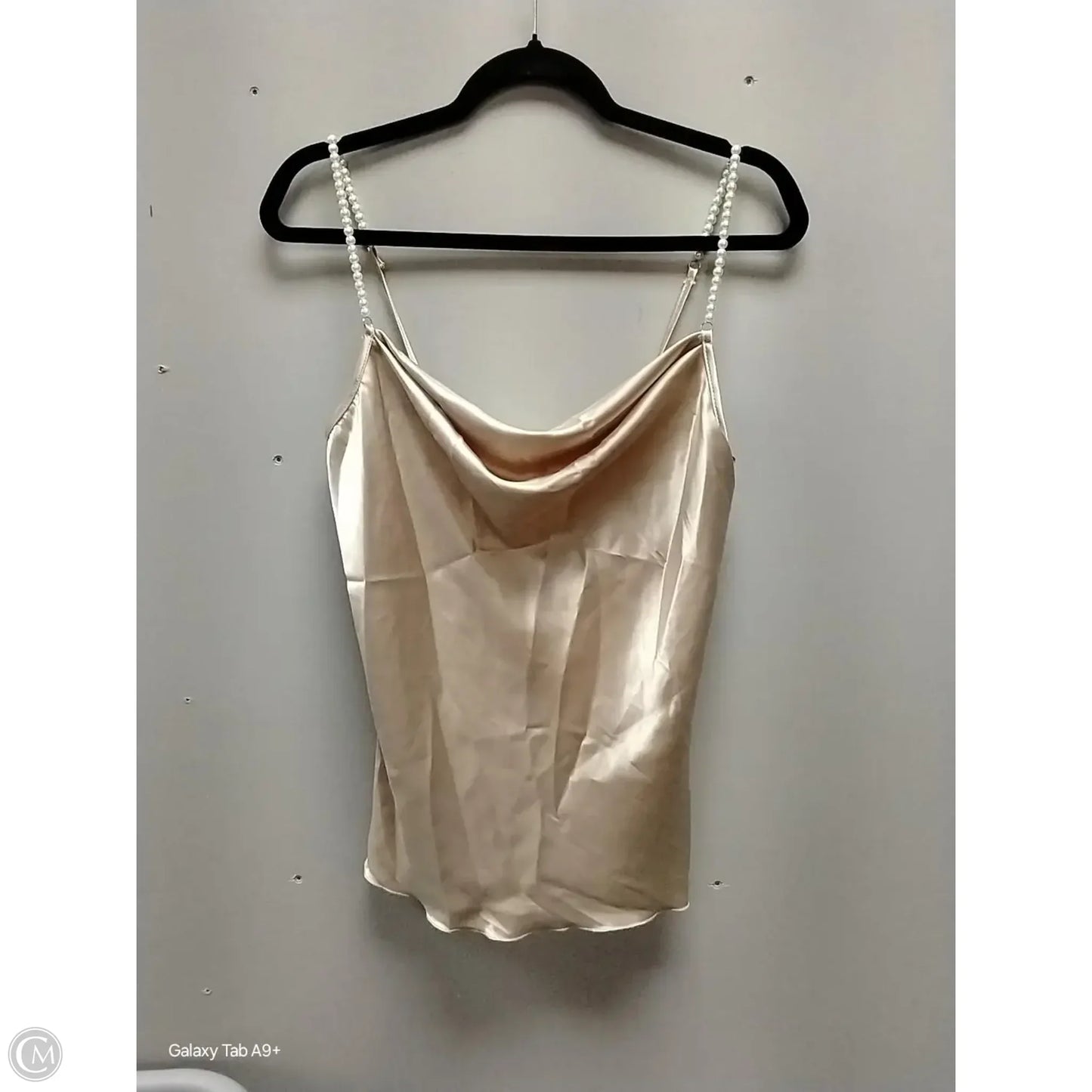 Tank Top By Nicole Miller In Beige, Size: S